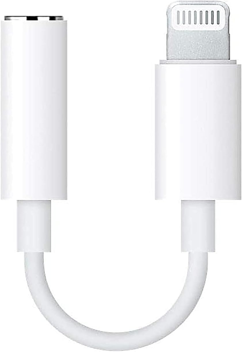 Apple Lightning to 3.5 mm Headphone Jack Adapter,MFi Certified iPhone to 3.5mm Audio Aux Jack Adapter Dongle Cable Converter