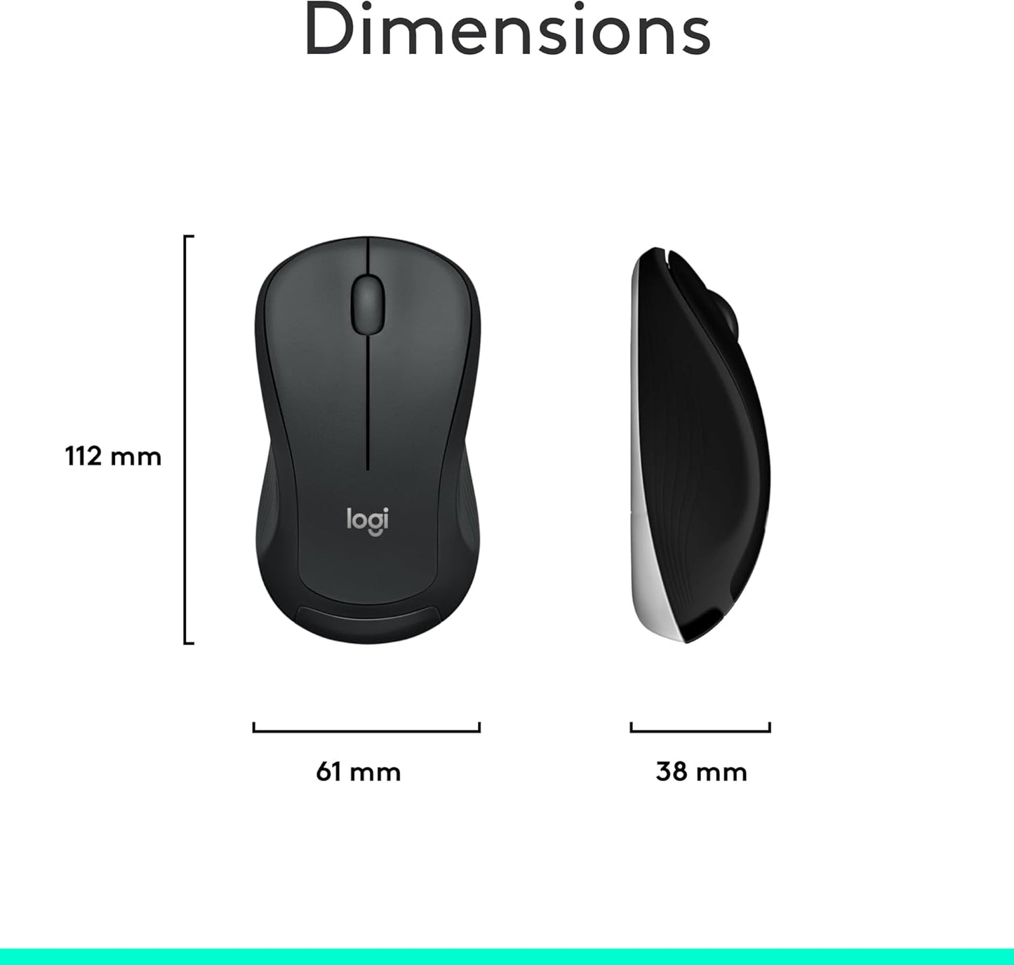 Logitech MK540 Advanced Wireless Keyboard and Mouse Combo, 2.4 GHz Unifying USB-Receiver, Multimedia Hotkeys, 3-Year Battery Life