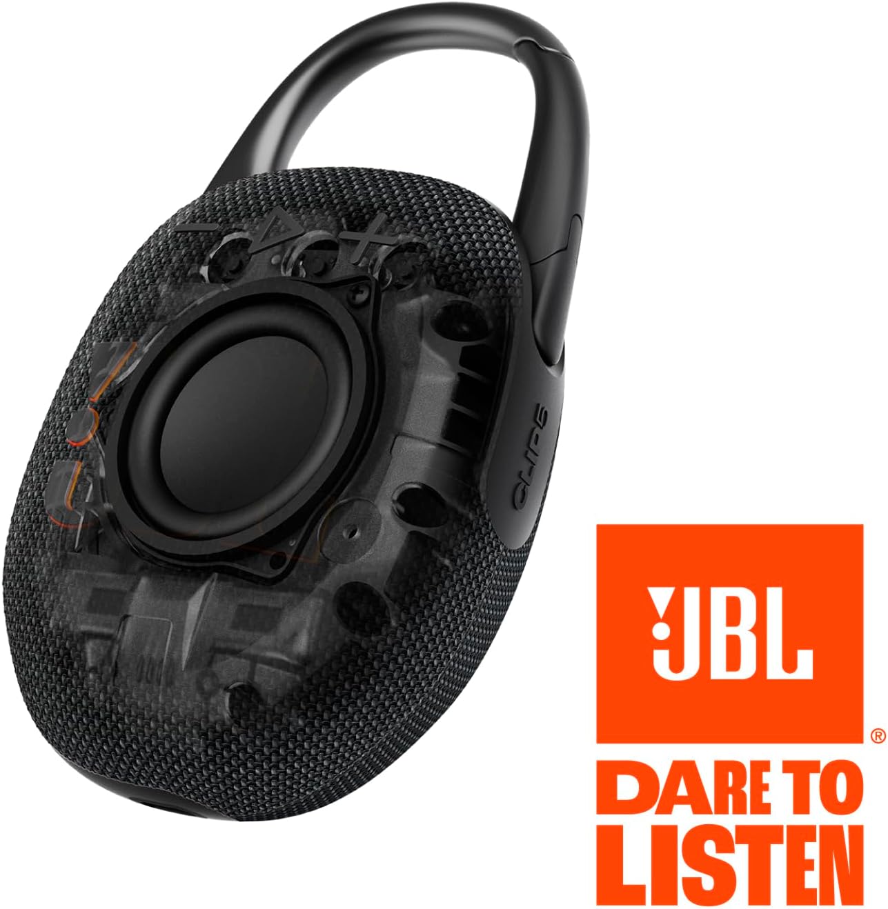 JBL Clip 5 - Ultra-Portable, Waterproof & Dustproof Bluetooth Speaker, Big Pro Sound with Punchy bass, Integrated Carabiner, Up to 12 Hours of Play.