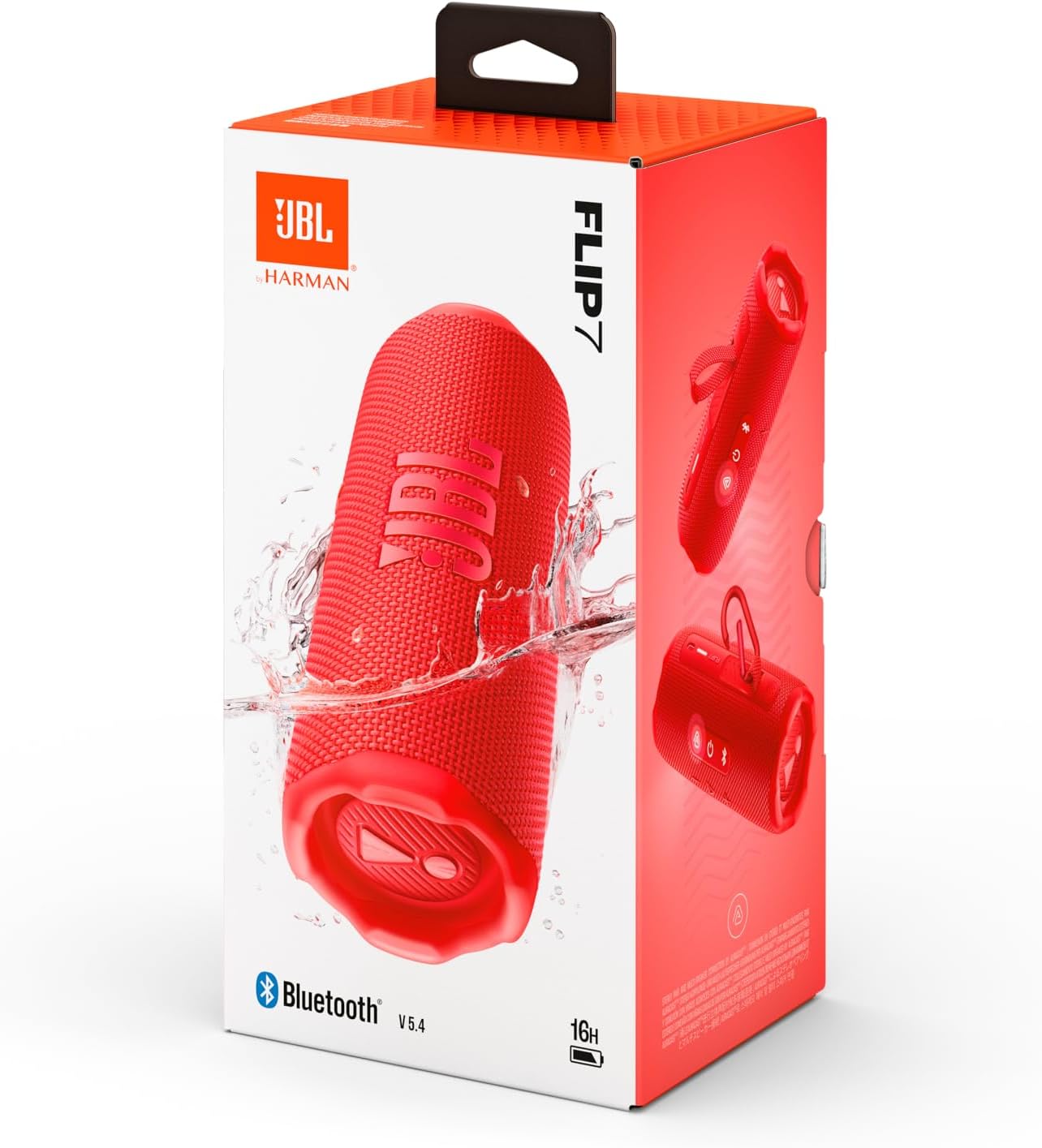 JBL Flip 7 - JBL Pro Sound with AI Sound Boost, up to 16 hours of playtime, multi-speaker connection via Auracast, and waterproof, dustproof, drop-proof design for all adventure