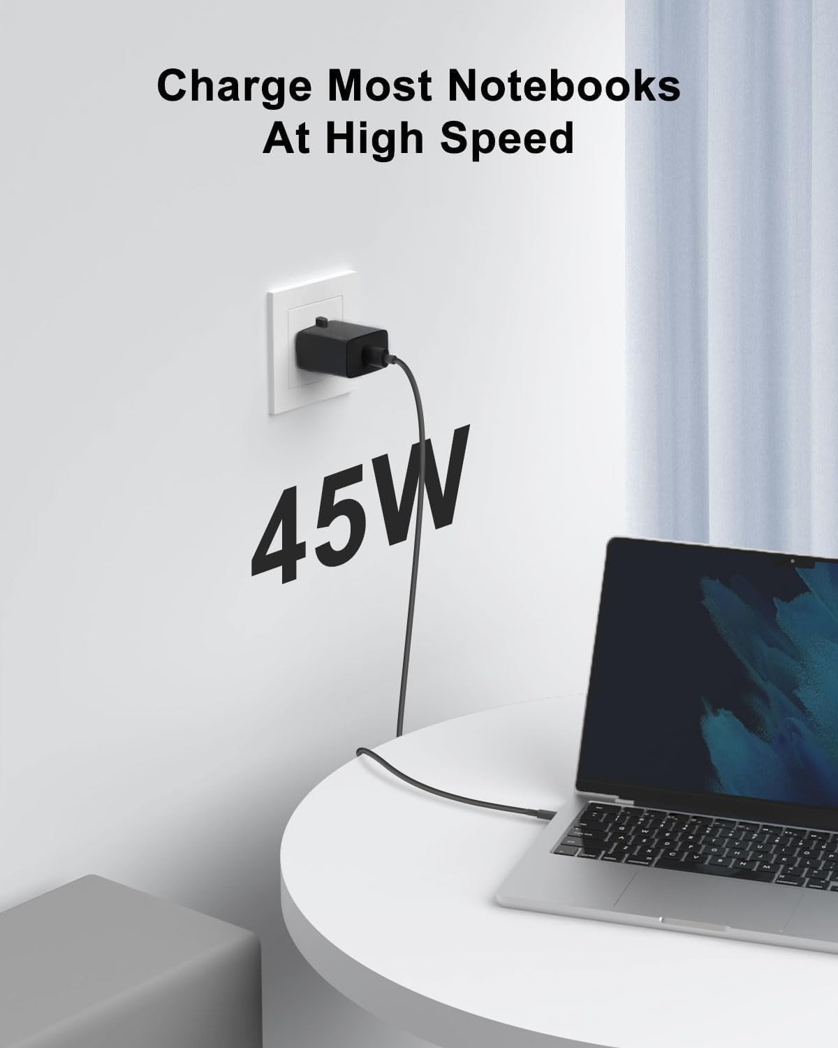 Samsung Galaxy Official 45W Travel Adapter, Super-Fast Charging.