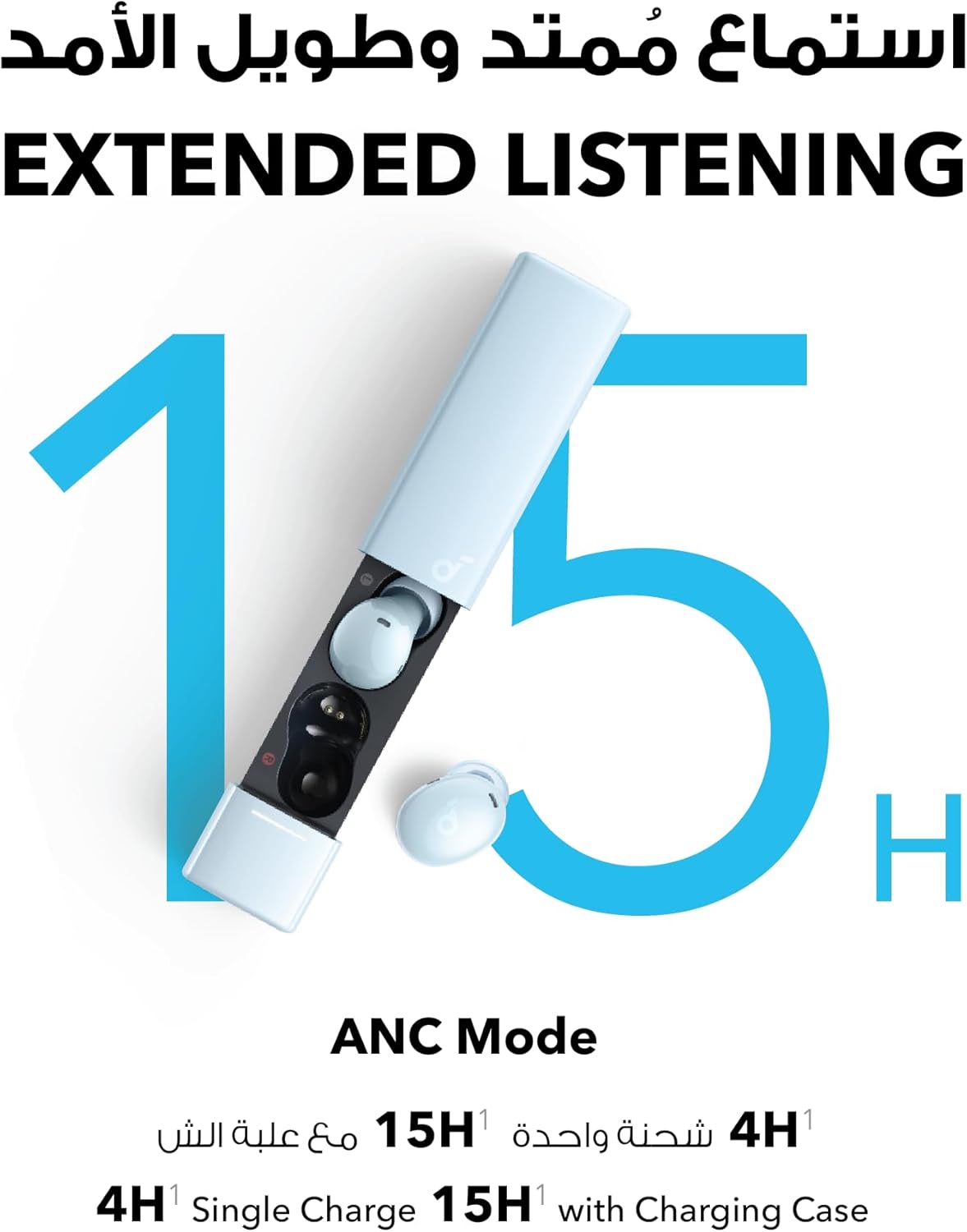 Anker Soundcore A30i by Anker, Noise Cancelling Earbuds, Lipstick-Shaped Stylish Design