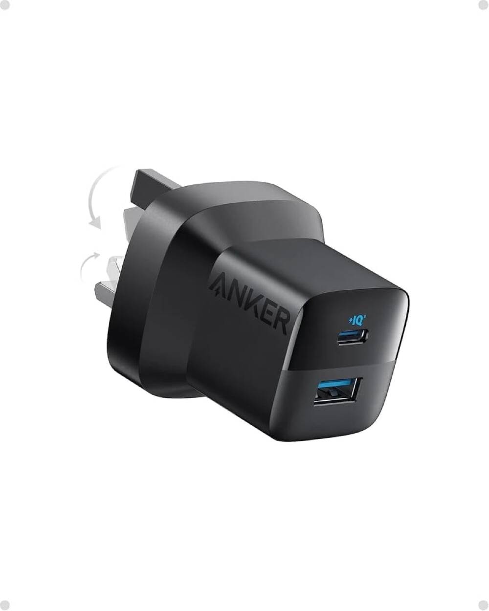 Anker 33W Wall Charger With USB-C to USB-C Cable, 2 Ports, Universal Compatible