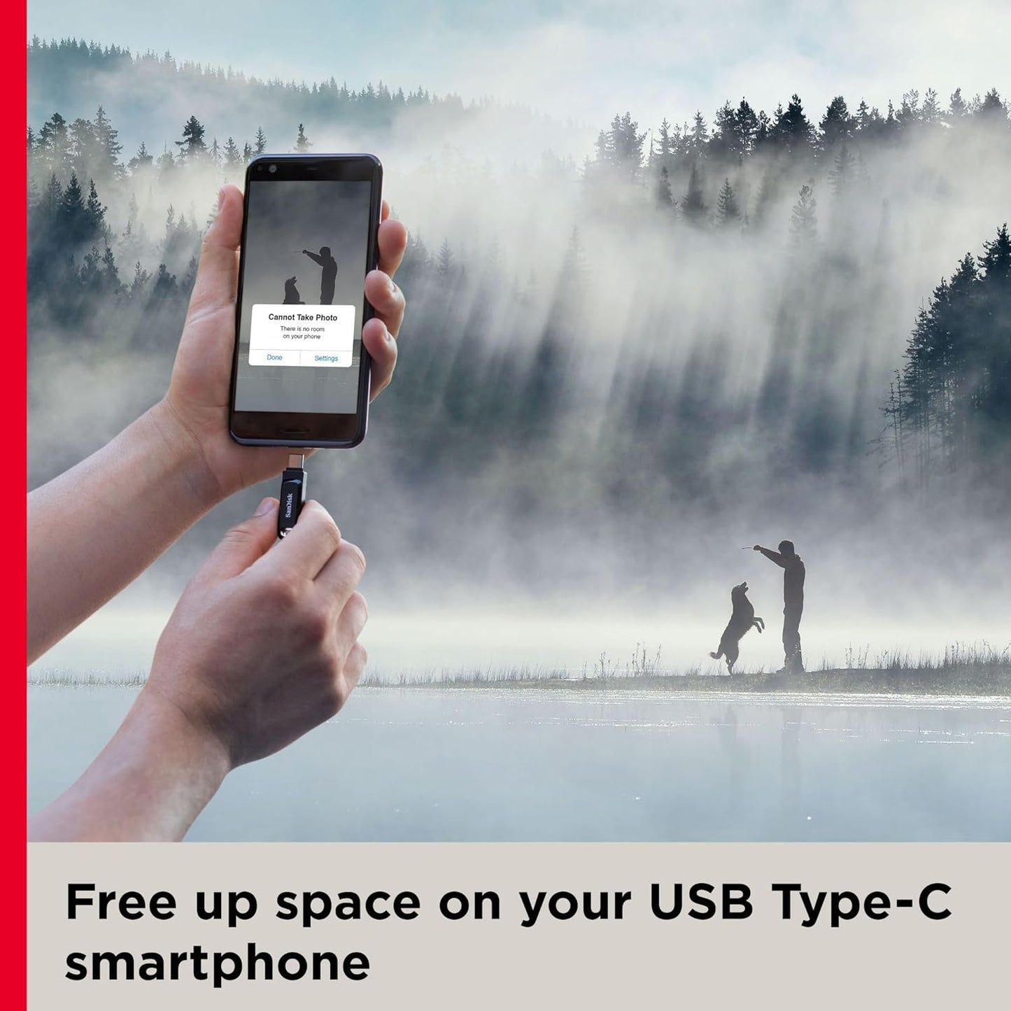 SanDisk 64GB Ultra Dual Drive Go Usb Type-C Flash Drive.