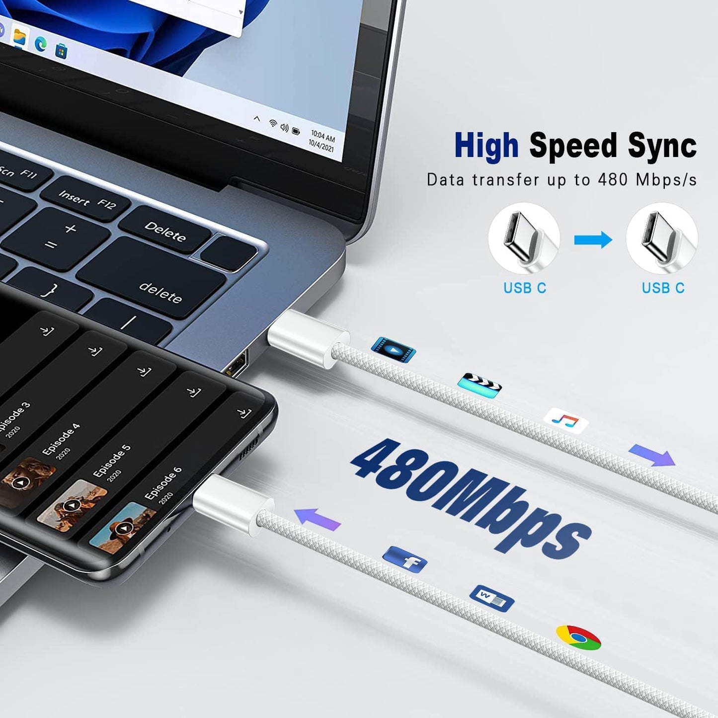 Apple 60W USB C Charge Cable 1m
