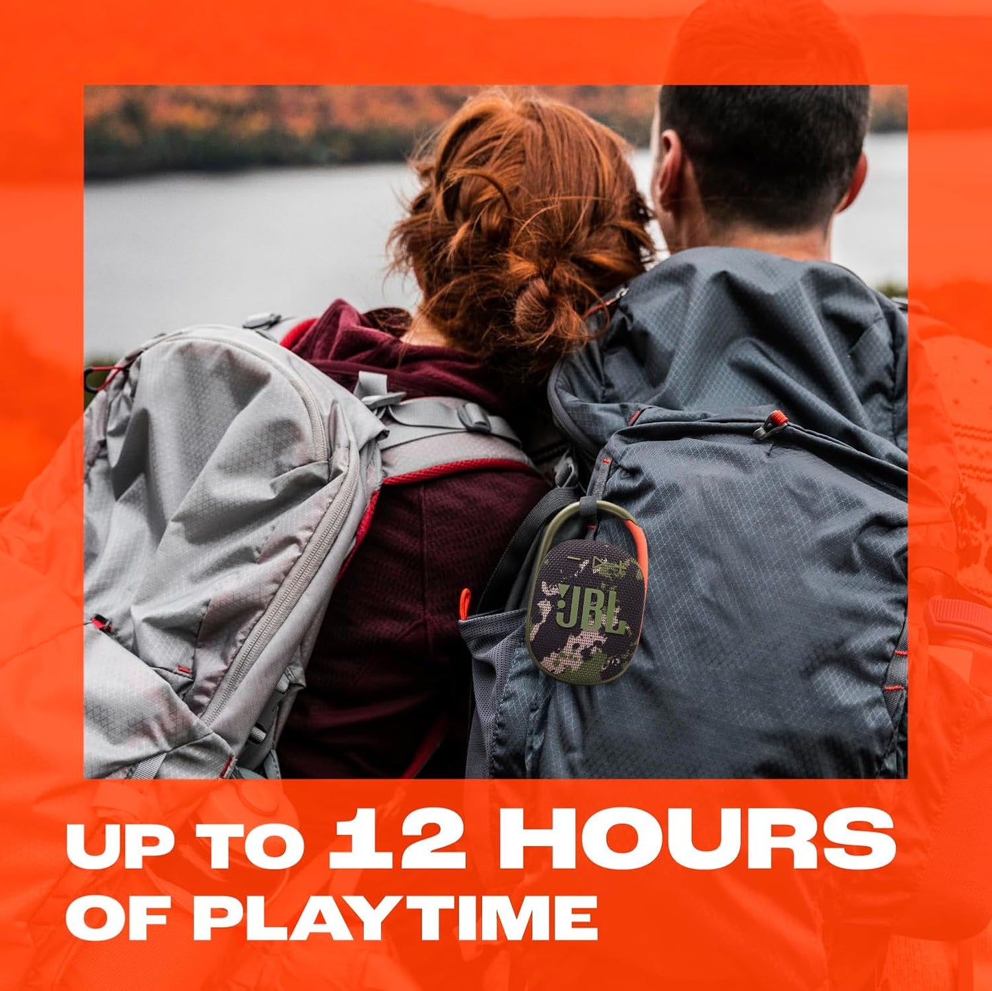 JBL Clip 5 - Ultra-Portable, Waterproof & Dustproof Bluetooth Speaker, Big Pro Sound with Punchy bass, Integrated Carabiner, Up to 12 Hours of Play.