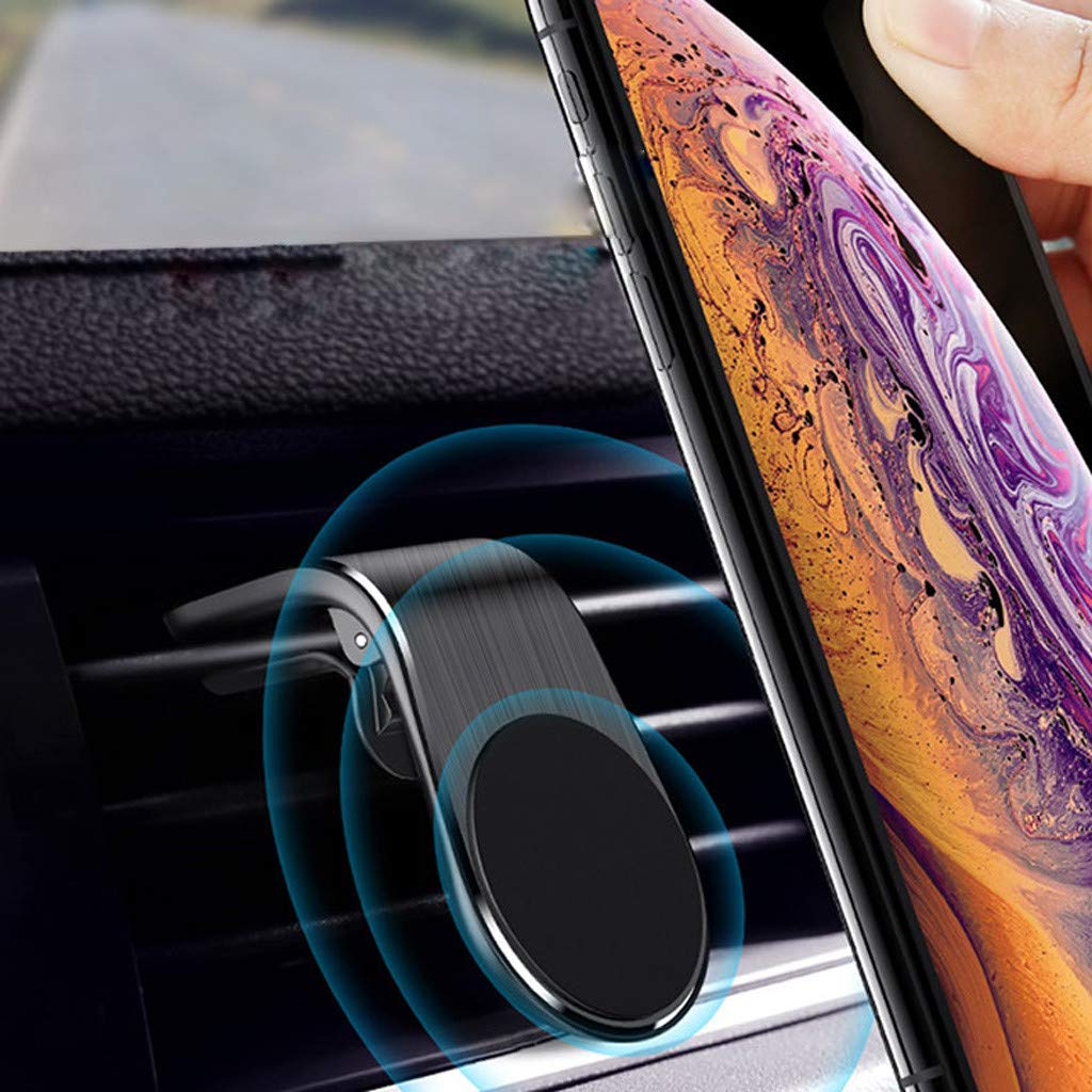 Go-Des Generic Magnetic Car Phone Holder Air Vent Mount Mobile Magnetic Clip Stand.