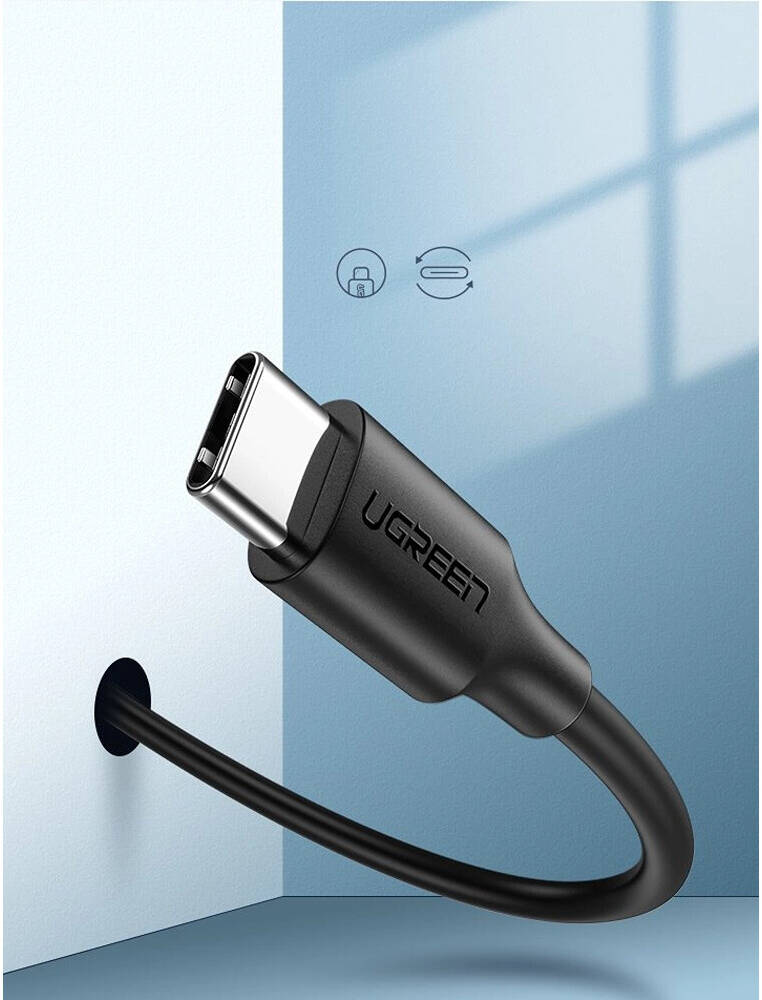 UGREEN USB A to USB Type C Cable, 480Mbps Data Transfer Rate, Qualcomm 3.0 Quick Charge, Max 5V 3A Power Output.