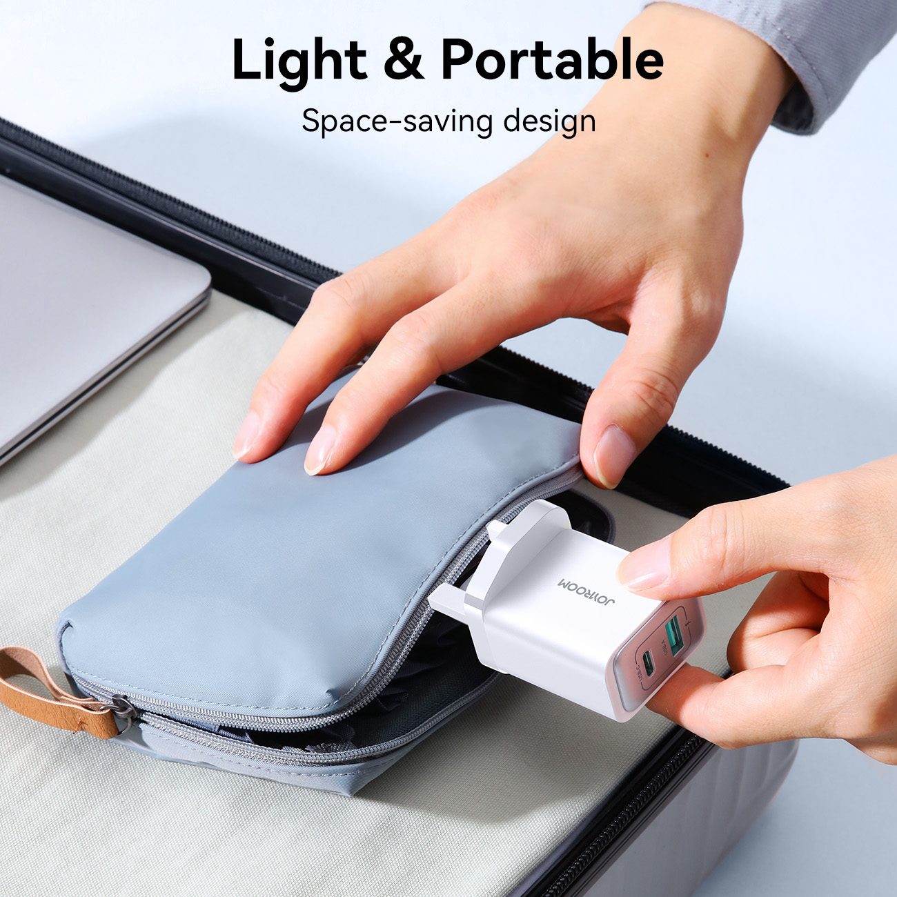 JOYROOM 30W USB+USB-C / Type-C Wall Fast Charger Compatible.