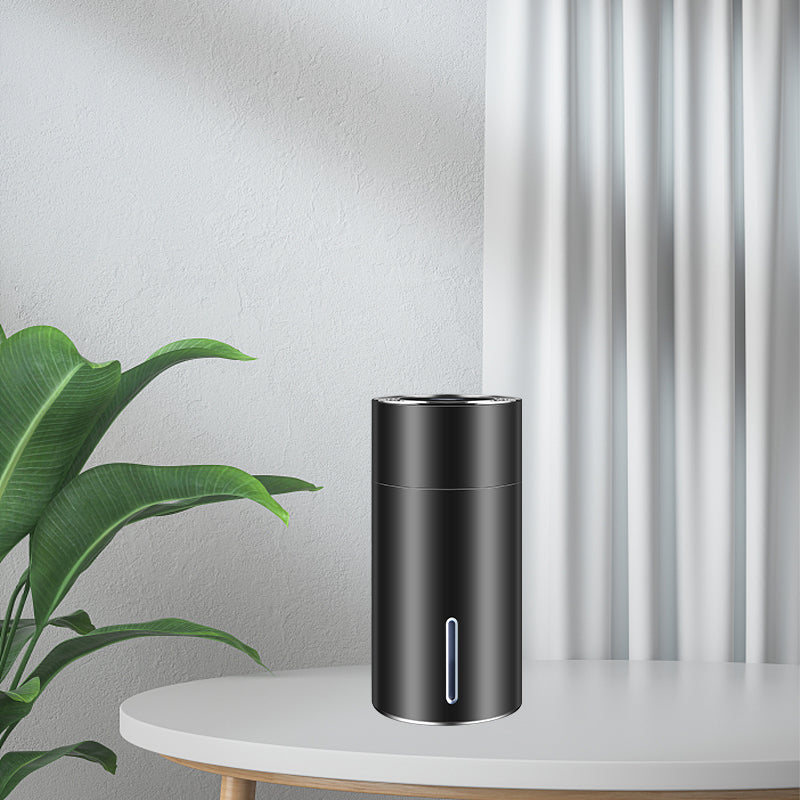 Portable Aluminum Alloy Air Humidifier Aroma Diffuser with Cool Cup Noise Light Electric Home & Car.