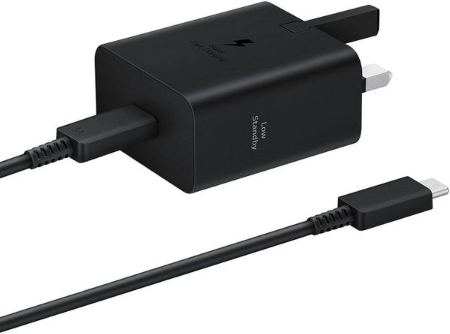 Samsung 50W Duo Power Adapter Wall Charger, 2 Ports, Cable Included, Super Fast Charging 2.0 Low Standby Power.