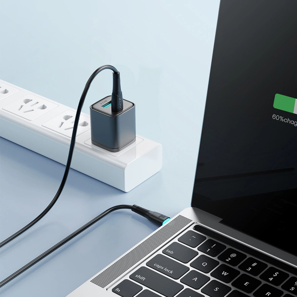 JOYROOM 60W 480Mbps Fast Charging Data Cable, Type-C to Type-C Cable.