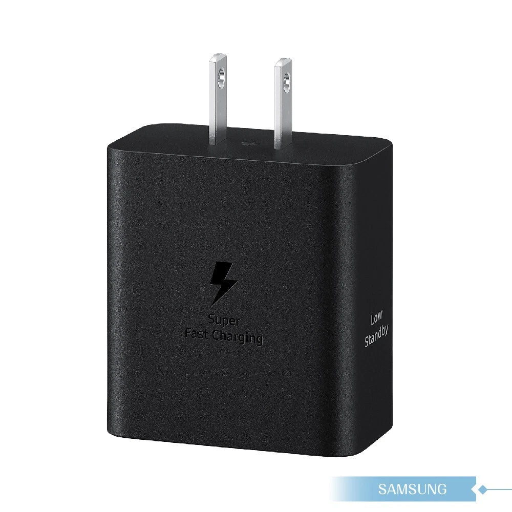 Samsung 50W Duo Power Adapter Wall Charger, 2 Ports, Cable Included, Super Fast Charging 2.0 Low Standby Power.