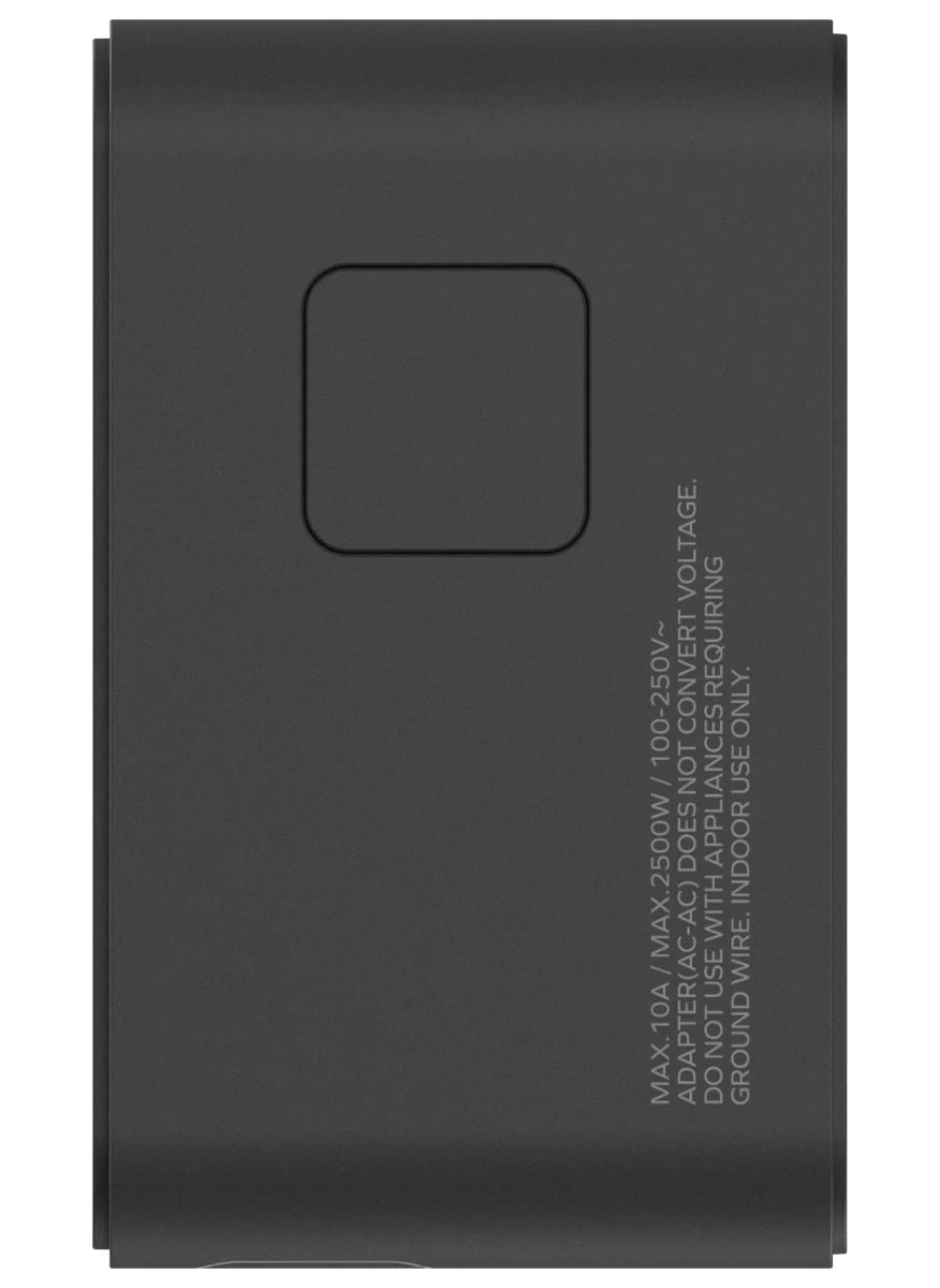 Momax 1-World+ [70W] GaN 3-Port AC Travel Charger Adapter with Retractable USB-C Cable.