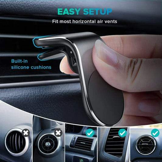 Go-Des Generic  Magnetic Car Phone Holder Air Vent Mount Mobile Magnetic Clip Stand.