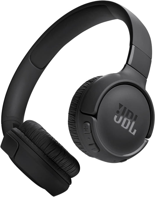 JBL Tune 520BT Wireless On-Ear Headphones, Pure Bass Sound, 57H Battery with Speed Charge, Hands-Free Call + Voice Aware, Multi-Point Connection, Lightweight and Foldable.