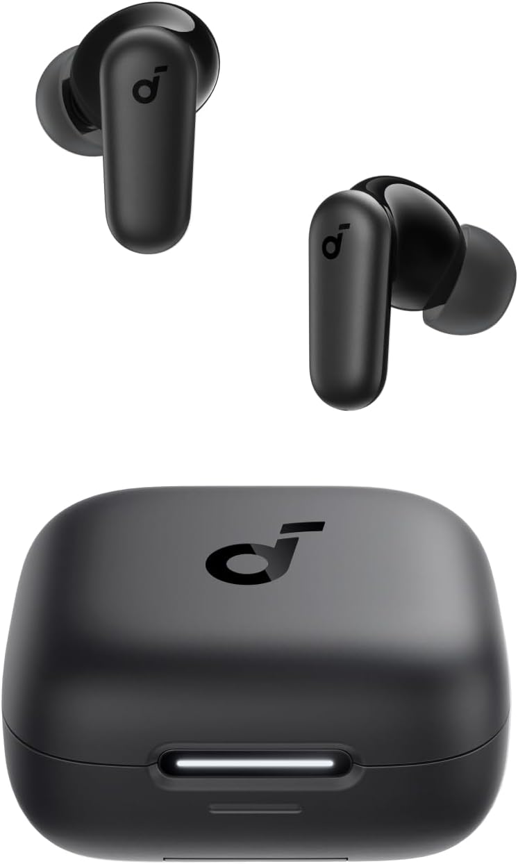 Anker SoundCore R50i NC Noise Cancelling Earbuds, Strong and Smart Noise Cancelling, Powerful Bass, 45H Playtime.