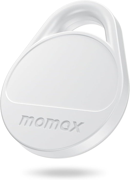 Momax Tracker Electronics Key Finder Luggage Tracker Smart Tag for Key, Backpack, Wallet, Pets Works with Apple Find My.