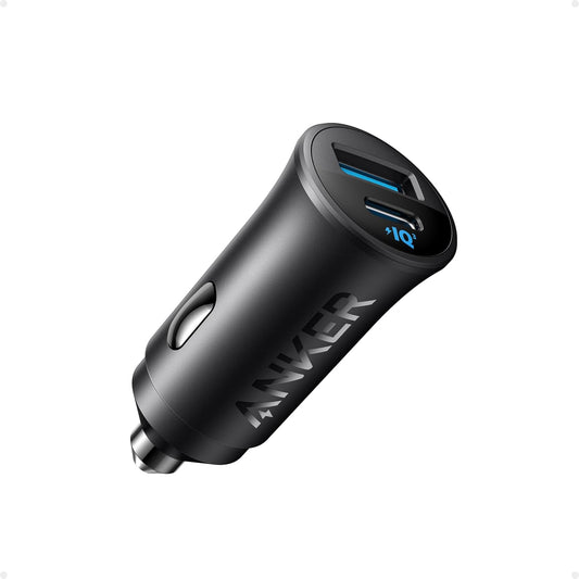 Anker USB-C Car Charger, 30W 2-Port Type-C Car Adapter, iPhone Car Charger with PowerIQ 3.0.