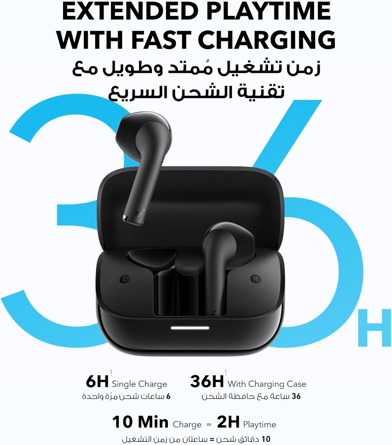 Anker Soundcore K20i by Anker, Semi-in-Ear Earbuds.