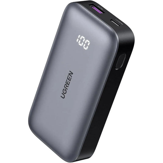 UGREEN 10000 mAh Power Bank 2Type C+1USB A 30W Fast Charging Output and Input Portable Charger Safe Certificate Battery Pack LED Display Portable Size