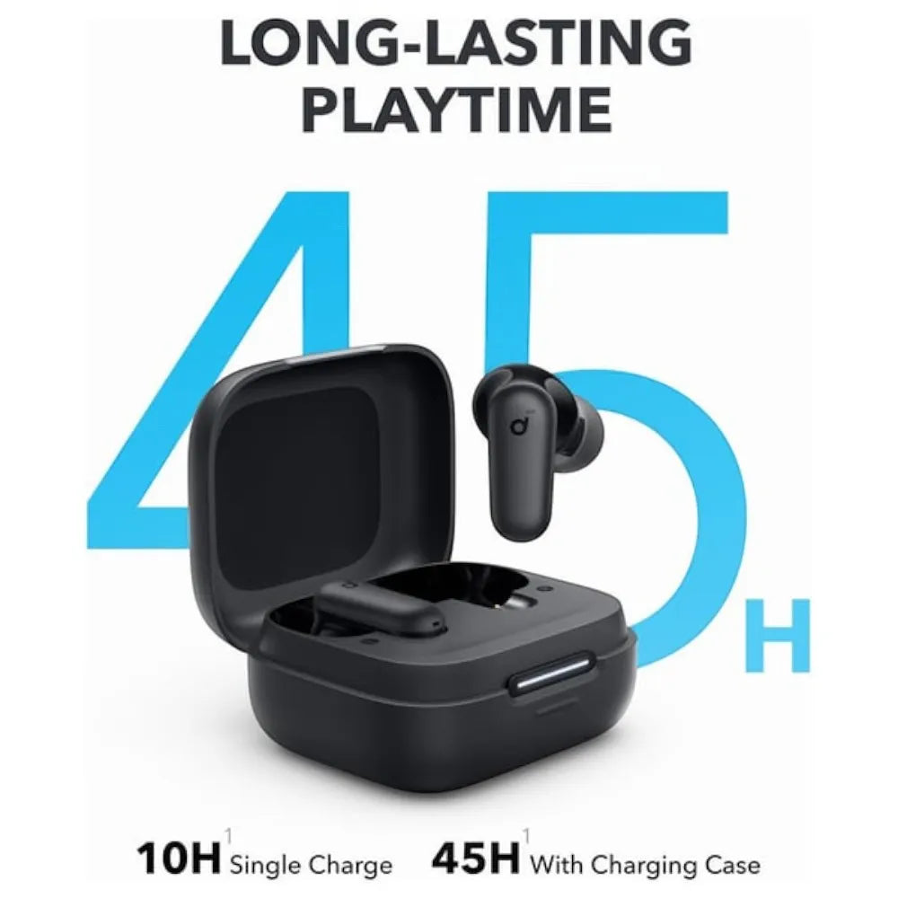 Anker SoundCore R50i NC Noise Cancelling Earbuds, Strong and Smart Noise Cancelling, Powerful Bass, 45H Playtime.