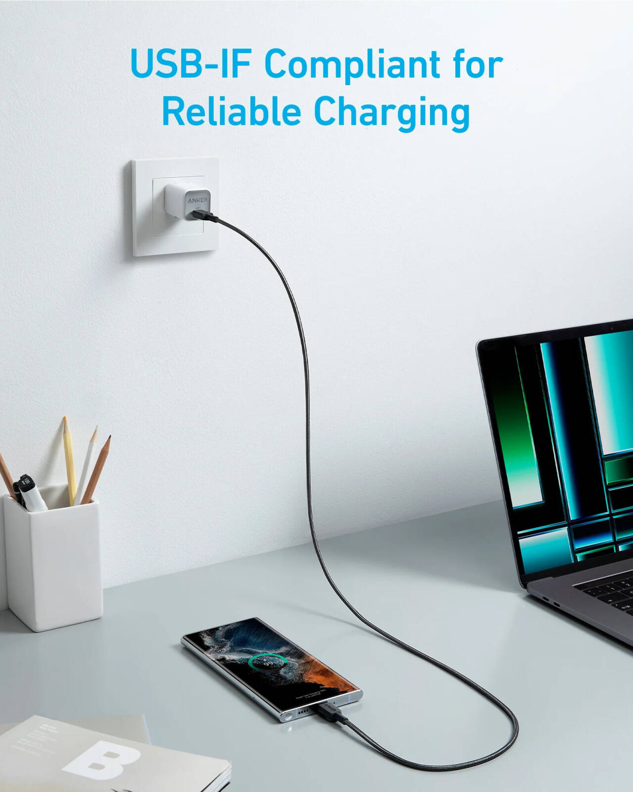 Anker 322 Usb-C To Usb-C Cable.